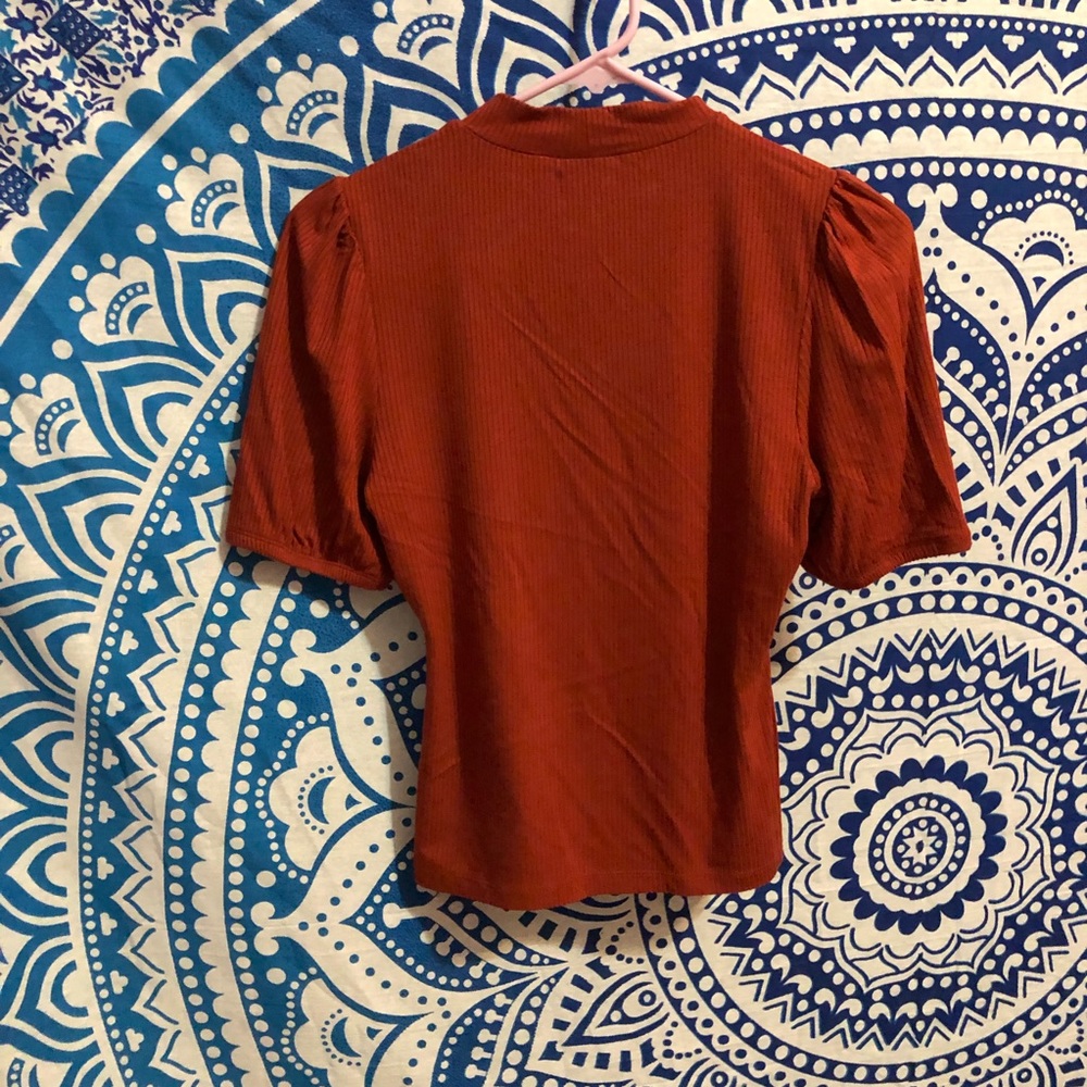 Orange crop top
